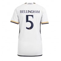 Camiseta Real Madrid Jude Bellingham #5 Primera Equipación Replica 2023-24 para mujer mangas cortas